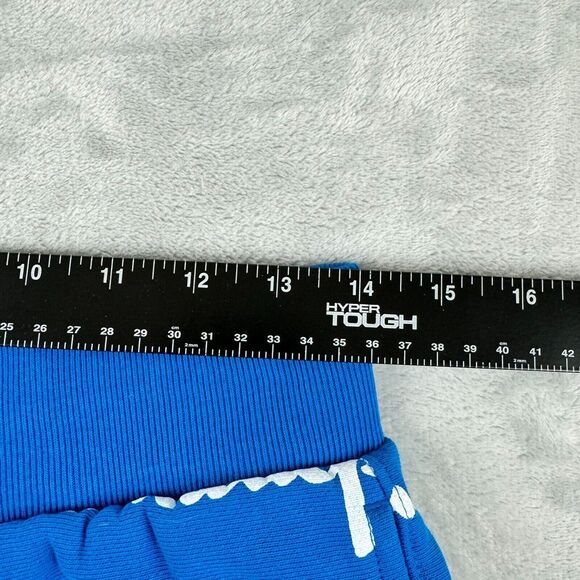 Champion Shorts Mens Small Blue Reverse Weave Cutoff Sweats Drawstring Pockets - Picture 12 of 14